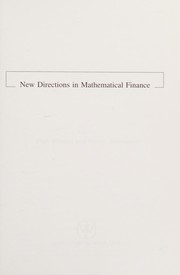 Cover of: New directions in mathematical finance