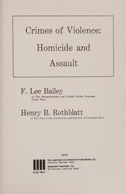 Cover of: Crimes of violence