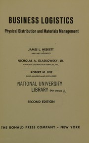 Cover of: Business logistics; physical distribution and materials management by James L. Heskett