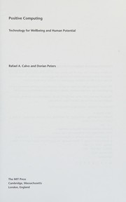 Cover of: Positive computing by Rafael A. Calvo