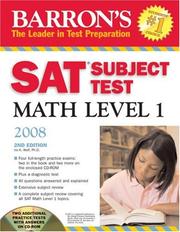 Cover of: Barron's SAT Subject Test Math Level 1 2008 with CD-ROM