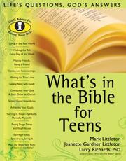 Cover of: Whats in the Bible for Teens by Larry Richards