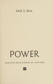 Cover of: Power; epilogue in America