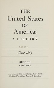 Cover of: The United States of America: a history