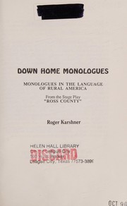 Down home monologues by Roger Karshner