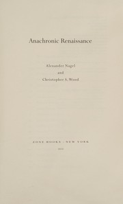 Cover of: Anachronic renaissance