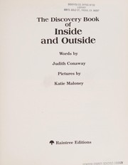 Cover of: The discovery book of inside and outside by Judith Conaway