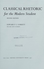 Cover of: Classical rhetoric for the modern student