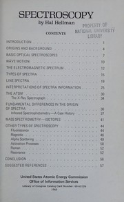 Cover of: Spectroscopy by Hal Hellman
