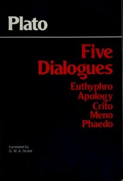 Cover of: Plato Five Dialogues by 