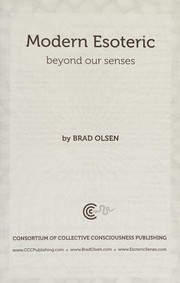 Cover of: Modern esoteric: beyond our senses