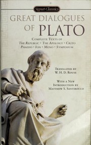 Cover of: Great Dialogues of Plato by Πλάτων
