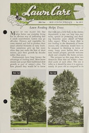 Cover of: Lawn care: lawn feeding helps trees : no. 139-T