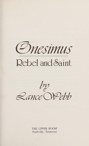 Onesimus by Lance Webb