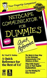 Cover of: Netscape Communicator 4 for dummies quick reference