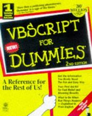 Cover of: Vbscript for Dummies (For Dummies (Computer/Tech))