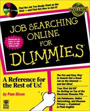 Job searching online for dummies by Pam Dixon