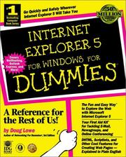 Internet Explorer 5 for Windows for dummies