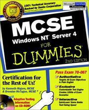 MCSE Windows NT Server 4 for dummies by Ken Majors