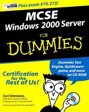 MCSE Windows 2000 Server for dummies