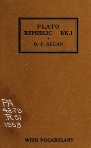 Republic, Book I by Πλάτων