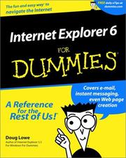 Internet explorer 6 for dummies