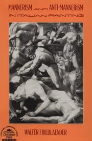 Cover of: Mannerism and anti-mannerism in Italian painting