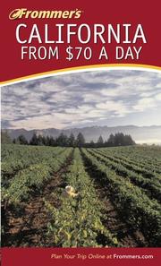 Frommer's California from $70 a day by David Andrusia, Matthew Richard Poole