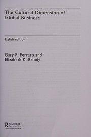Cover of: Cultural Dimension of Global Business by Gary P. Ferraro, Elizabeth K. Briody