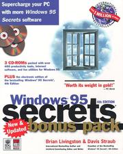 Cover of: Windows 95 Secrets by Brian Livingston, Davis Straub