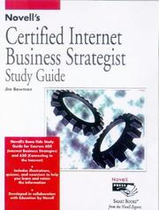 Novell's Certified Internet Business Strategist study guide by Bowman, Jim Master CNE.