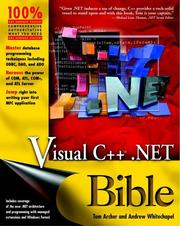 Cover of: Visual C++ .NET Bible
