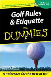Cover of: Golf Rules & Etiquette for Dummies
