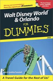 Walt Disney World and Orlando for dummies 2003 by Jim Tunstall, Cynthia Tunstall