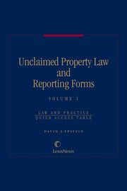 Cover of: Unclaimed property law and reporting forms