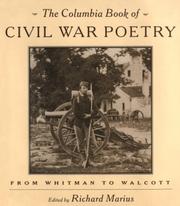 Cover of: The Columbia book of Civil War poetry