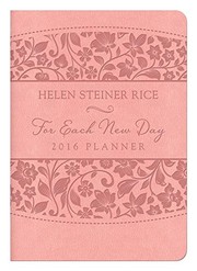 Cover of: For Each New Day: 2016 Planner