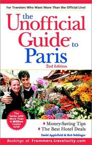 Cover of: The Unofficial Guide to Paris