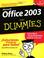 Cover of: Office 2003 Para Dummies