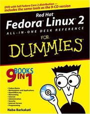 Cover of: Red Hat Fedora Linux 2 all-in-one desk reference for dummies