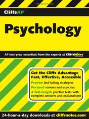 CliffsAP psychology : an American BookWorks Corporation project