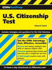 Cover of: CliffsTestPrep U.S. citizenship test by Edward Swick