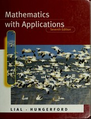 Cover of: Mathematics with applications: in the management, natural, and social sciences