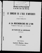 Cover of: Le sorcier de l'isle de l'Anticosti: récit