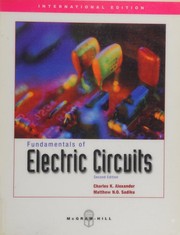 Cover of: Fundamentals of Electric Circuits by Charles Alexander, Matthew N. O. Sadiku