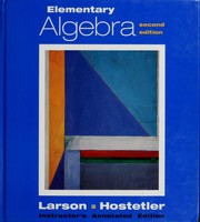 Cover of: Elementary algebra by Ron Larson