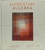 Cover of: Elementary algebra by Ron Larson