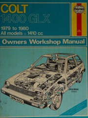 Colt 1400 GLX owners workshop manual by Peter G. Strasman