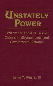 Cover of: Unstately power