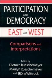 Participation and democracy, East and West : comparisons and interpretations